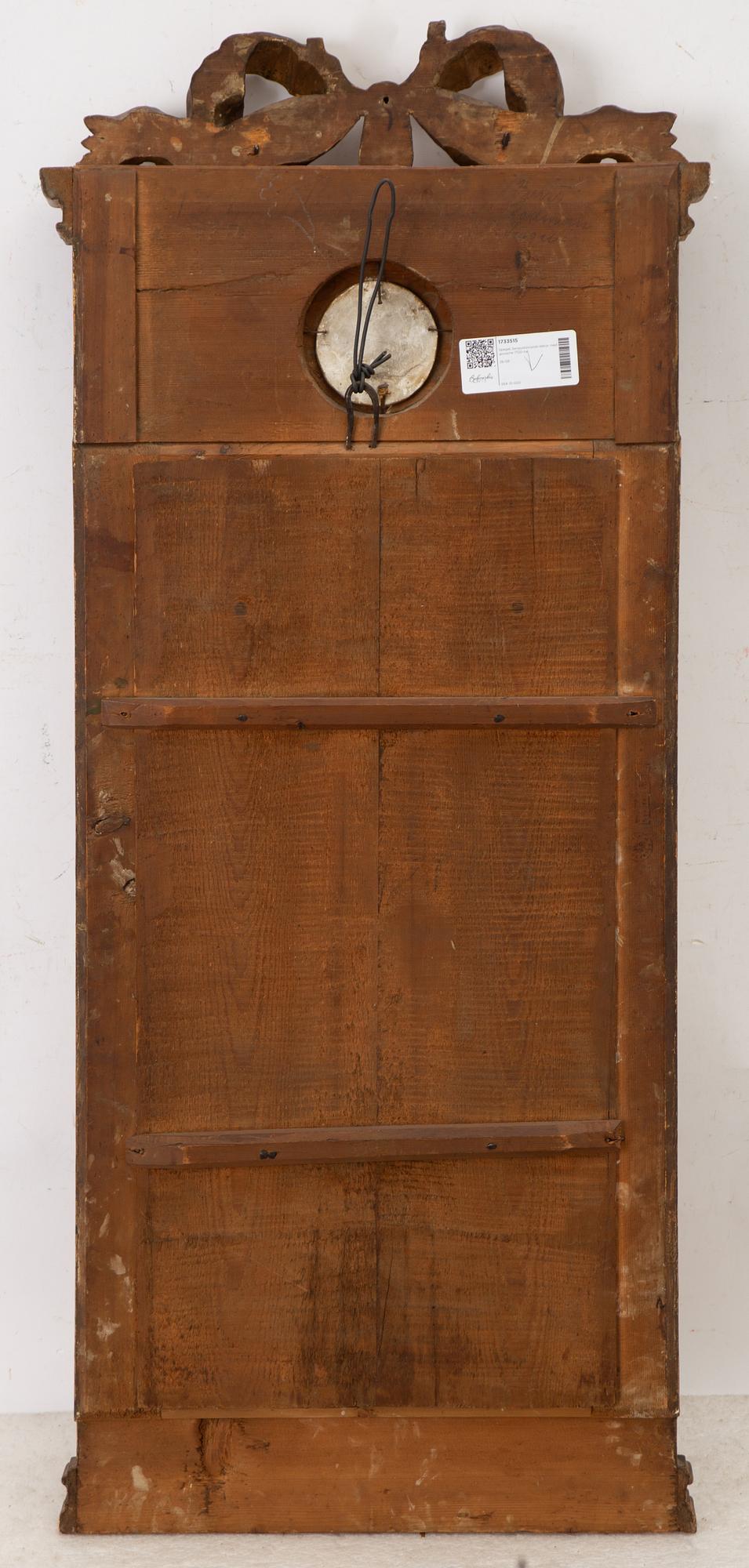 A late Gustavian mirror, late 18th Century.