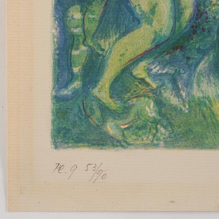 Marc Chagall, "Abdullah discovered before him.." from "Four Tales from the Arabian Nights".
