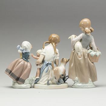 FIGURINER, 3 stycken Lladro.