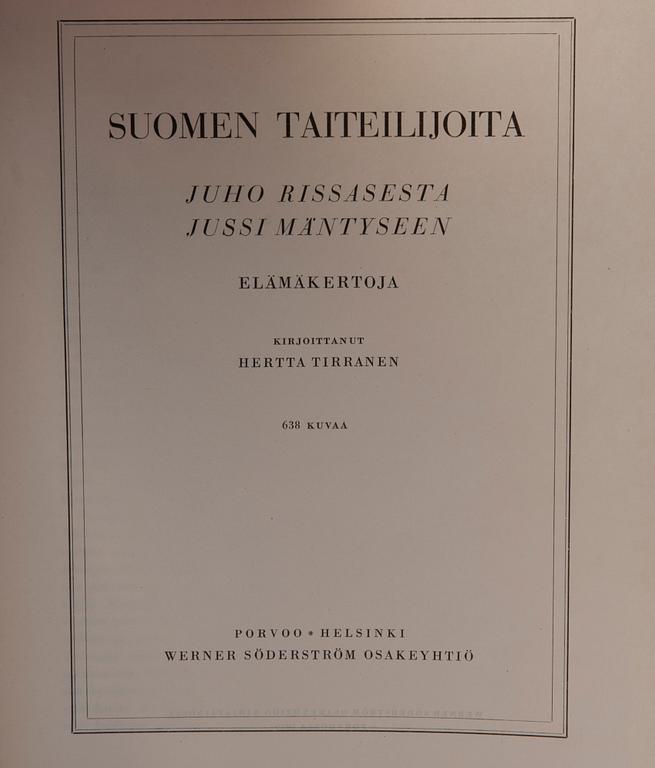 KONSTBÖCKER, 5 st, Werner Söderström Borgå 1940-tal.
