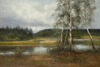 Severin Nilson, Summer Landscape with Lake.