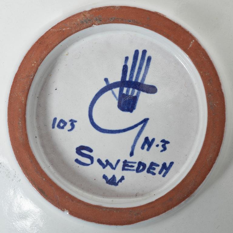 Stig Lindberg, two bowls, Gustavsberg Studio.