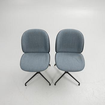 GamFratesi, chairs, a pair, "Beetle Meeting Chair", Gubi, Denmark.