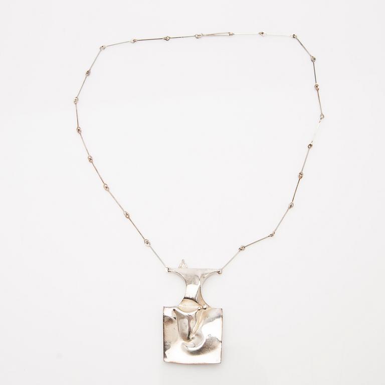 Björn Weckström, necklace, "Barbarella", sterling silver, for Lapponia, Finland.