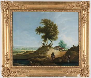 OIDENTIFIERAD KONSTNÄR, olja på duk, ej signerad, 1800-tal.