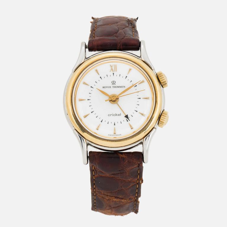 REVUE THOMMEN, wristwatch, Cricket, 35 mm.