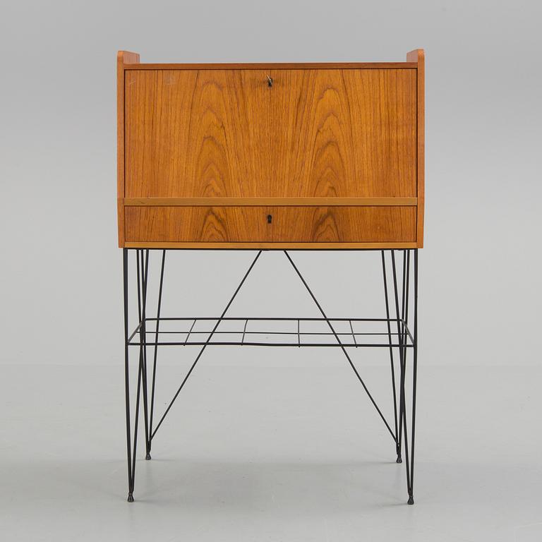 SEKRETÄR, teak, 1950/60-tal.