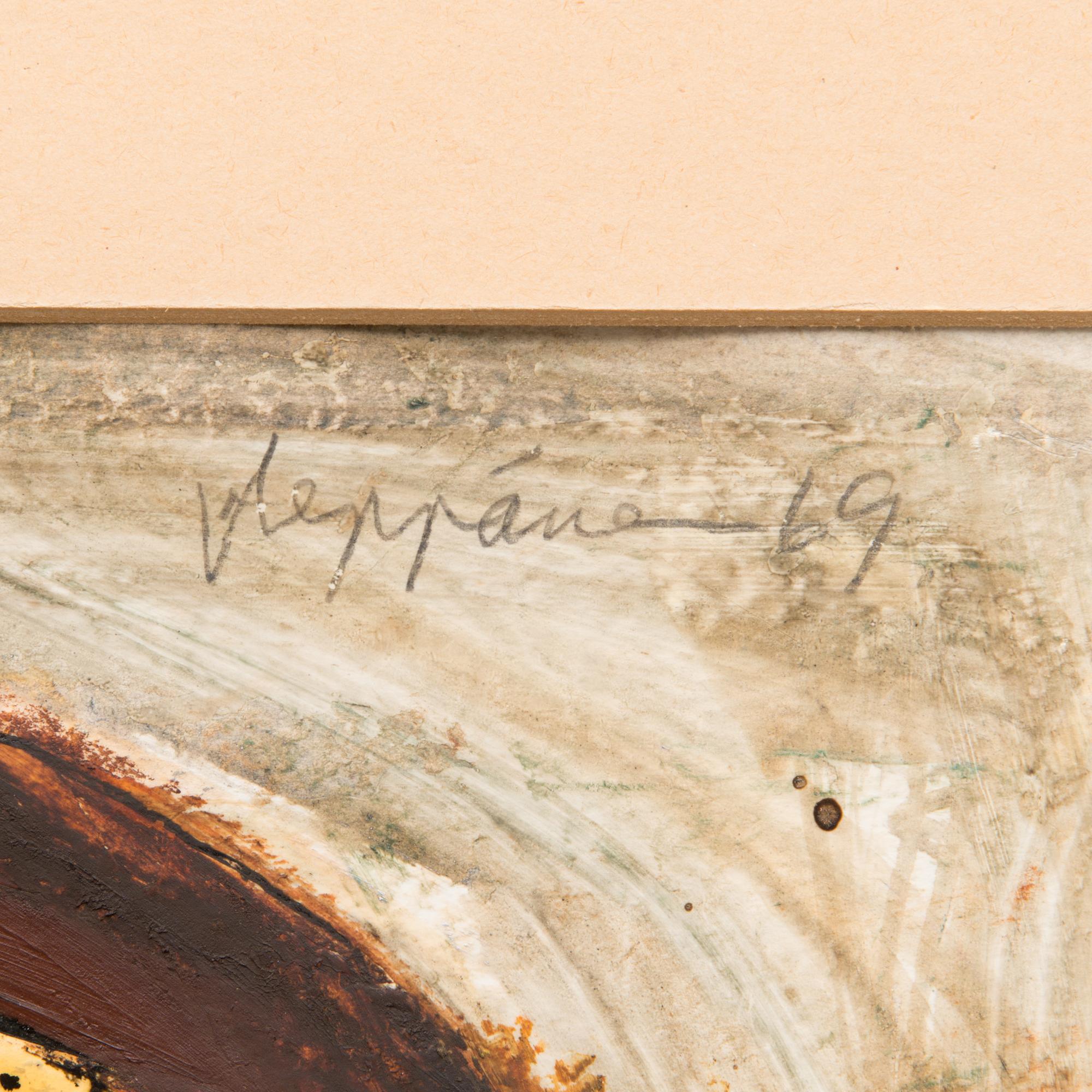 JAAKKO LEPPÄNEN, sekatekniikka, signeerattu ja päivätty -69.