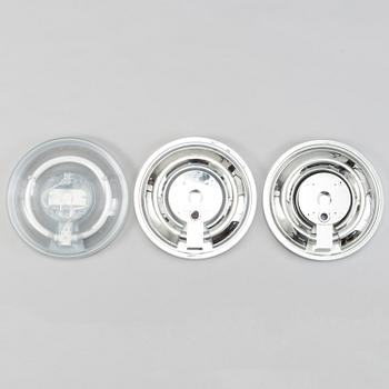 A set of three 'Light disc' wall lights by Alberto Meda & Paolo Rizzato, Luceplan.