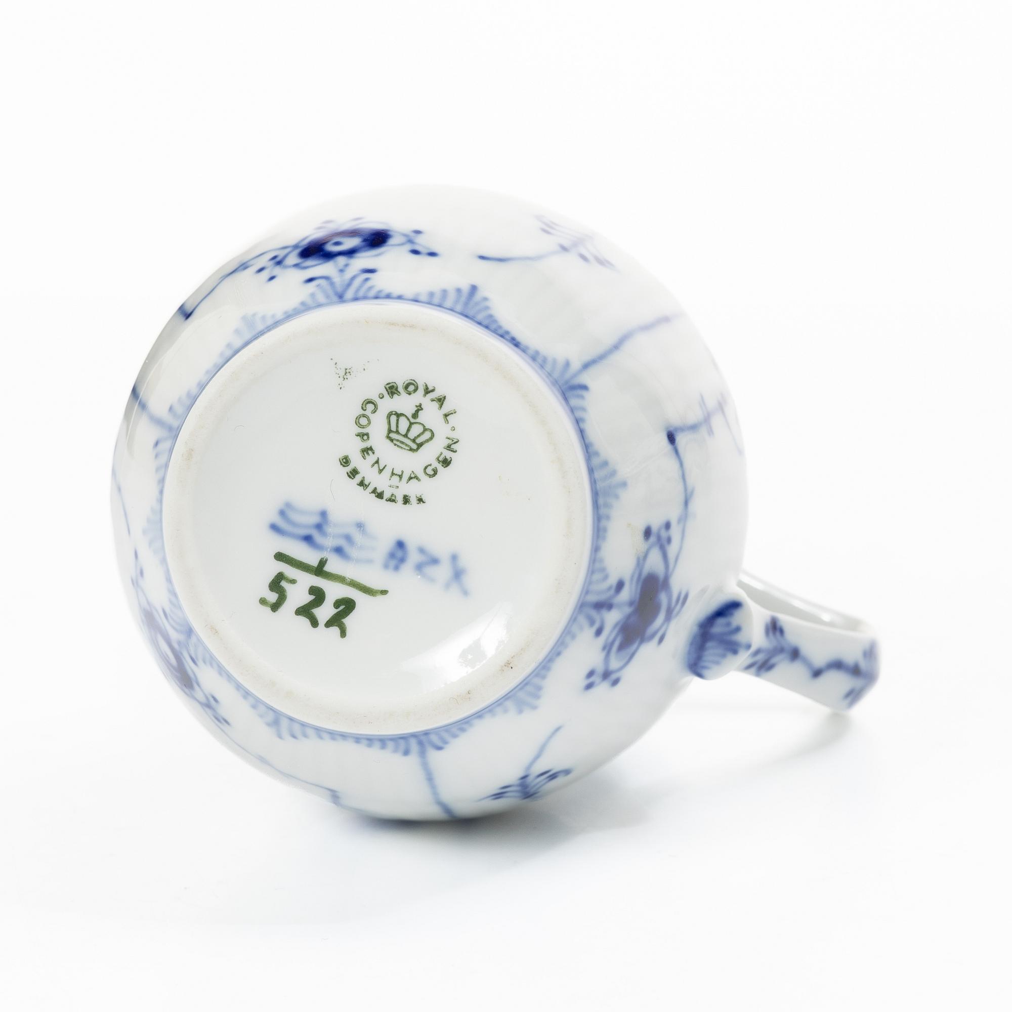 Royal Copenhagen, servisdelar, 6 st, "Musselmalet", Danmark.