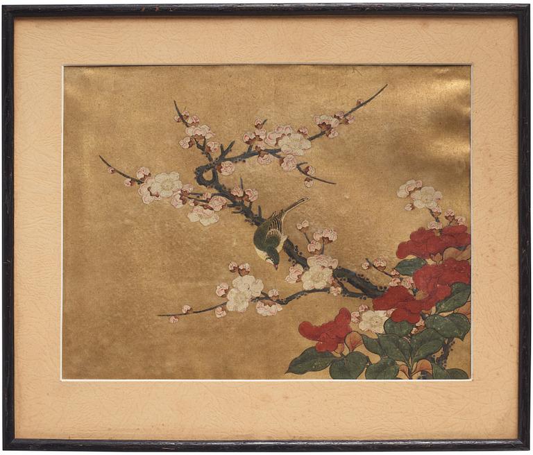 A painting, ink and color on paper by anonymous artist, late 19th Century.