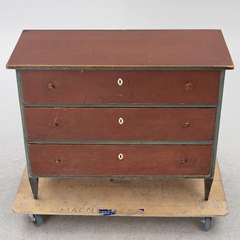 19th century Folk art chest of drawers.