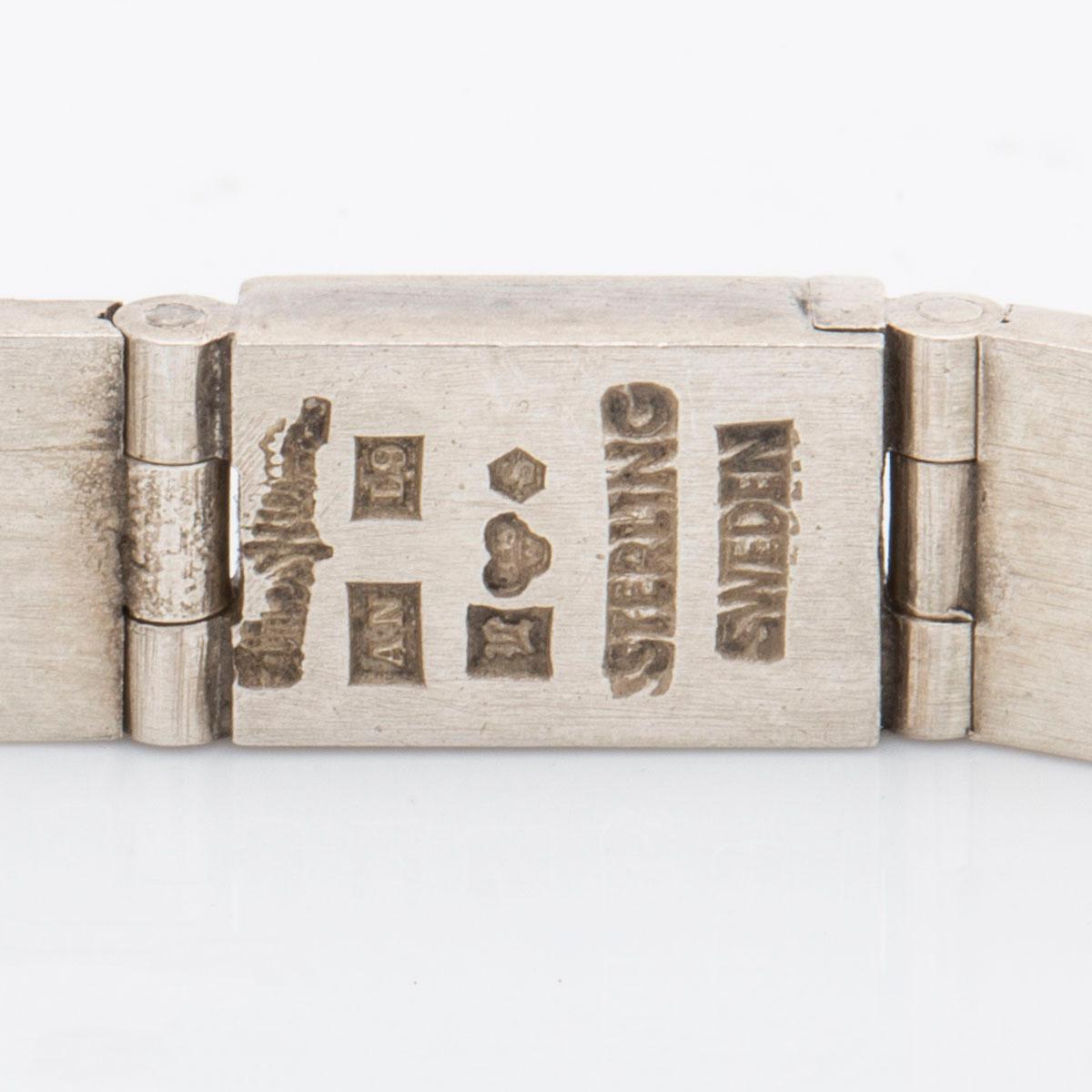 WIWEN NILSSON armband sterling silver, Lund 1961, ca 18 x 0,7 cm.
