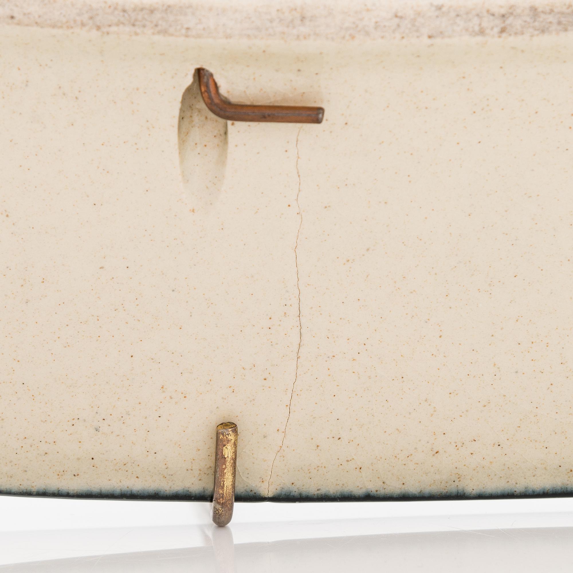 Birger Kaipiainen, dekorationsfat, keramik, signerat Kaipiainen Arabia.