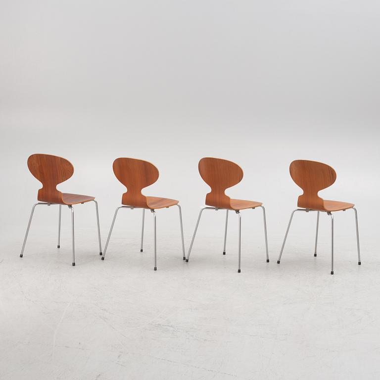 Arne Jacobsen, stolar, 4 st, "Myran", Fritz Hansen, Danmark 1963-64.