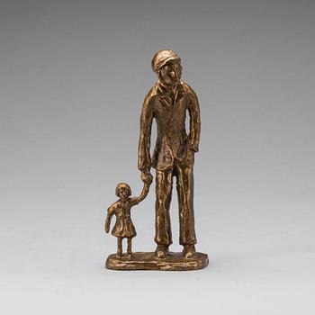 SKULPTUR, brons, otydligt signerad L Lorentz?.
