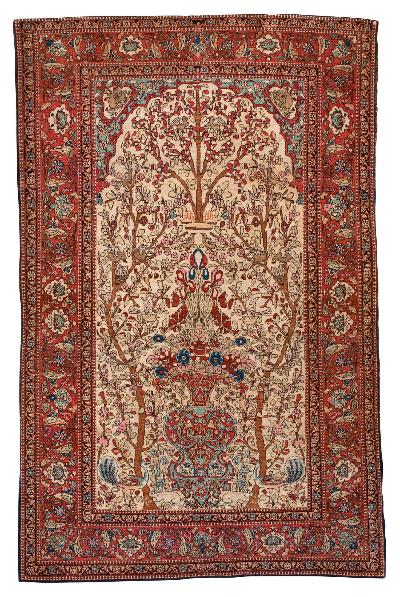 SEMI-ANTIQUE ESFAHAN. 214,5 x 140,5 cm.
