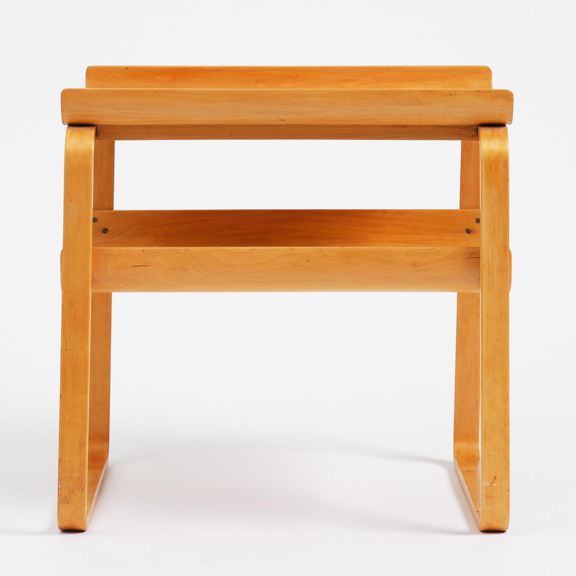 Alvar Aalto, a birch table model 75, probably executed by Huonekalu-ja Rakennustyötehdas A.B, Finland, 1930s-40s.