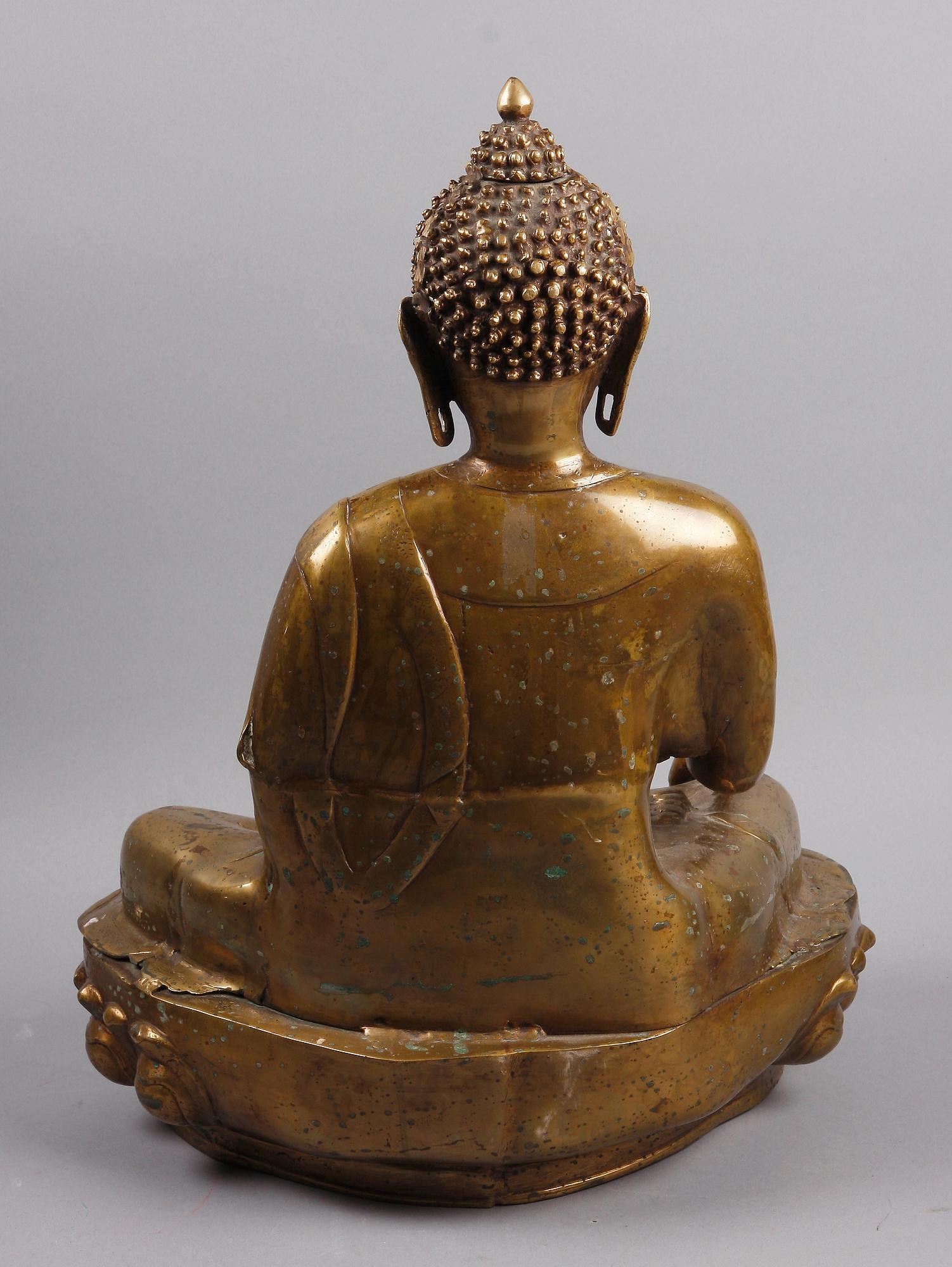 SKULPTUR, mässing, trol Thailand, 1900-talets första hälft.