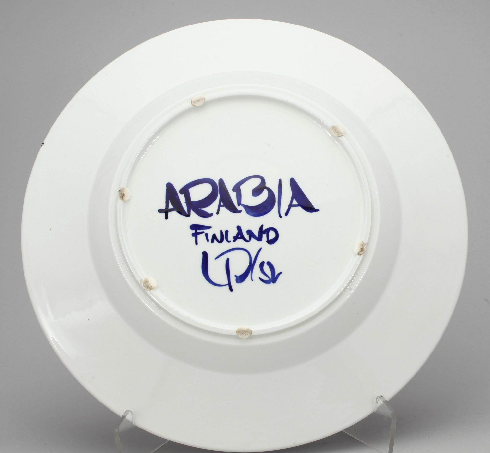 SERVISDELAR, 8 delar keramik, "Valencia" och "Fiesta", Ulla Procopé för Arabia, 1970-tal.