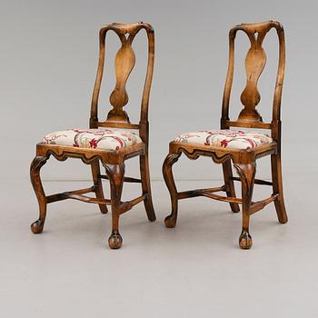 STOLAR, 1 par, senbarock, 1700-tal.