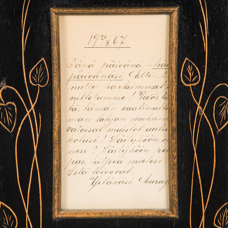 Kukkapylväs, 1900-luvun alkupuoli.