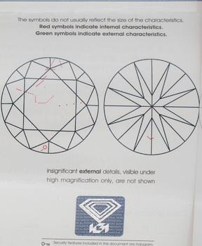 HÄNGE, med briljantslipad diamant ca 1.52 ct. Vikt 4,7 gram.