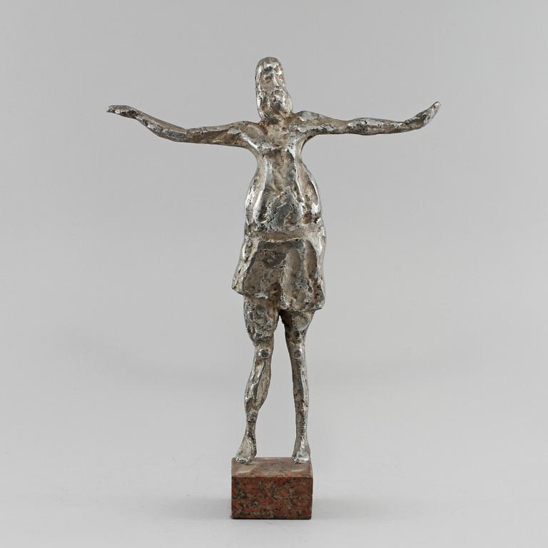 SKULPTUR, vitmetall, 1900-talets andra hälft.
