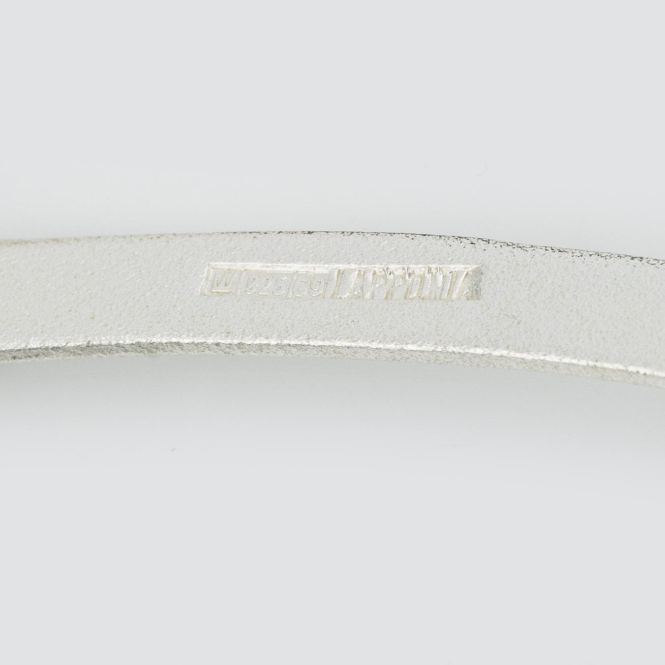 Lapponia, tre par örhängen, en ring och ett collier, silver.