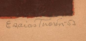 ESAIAS THOREN, färglitografi, sign o numr 142/260..