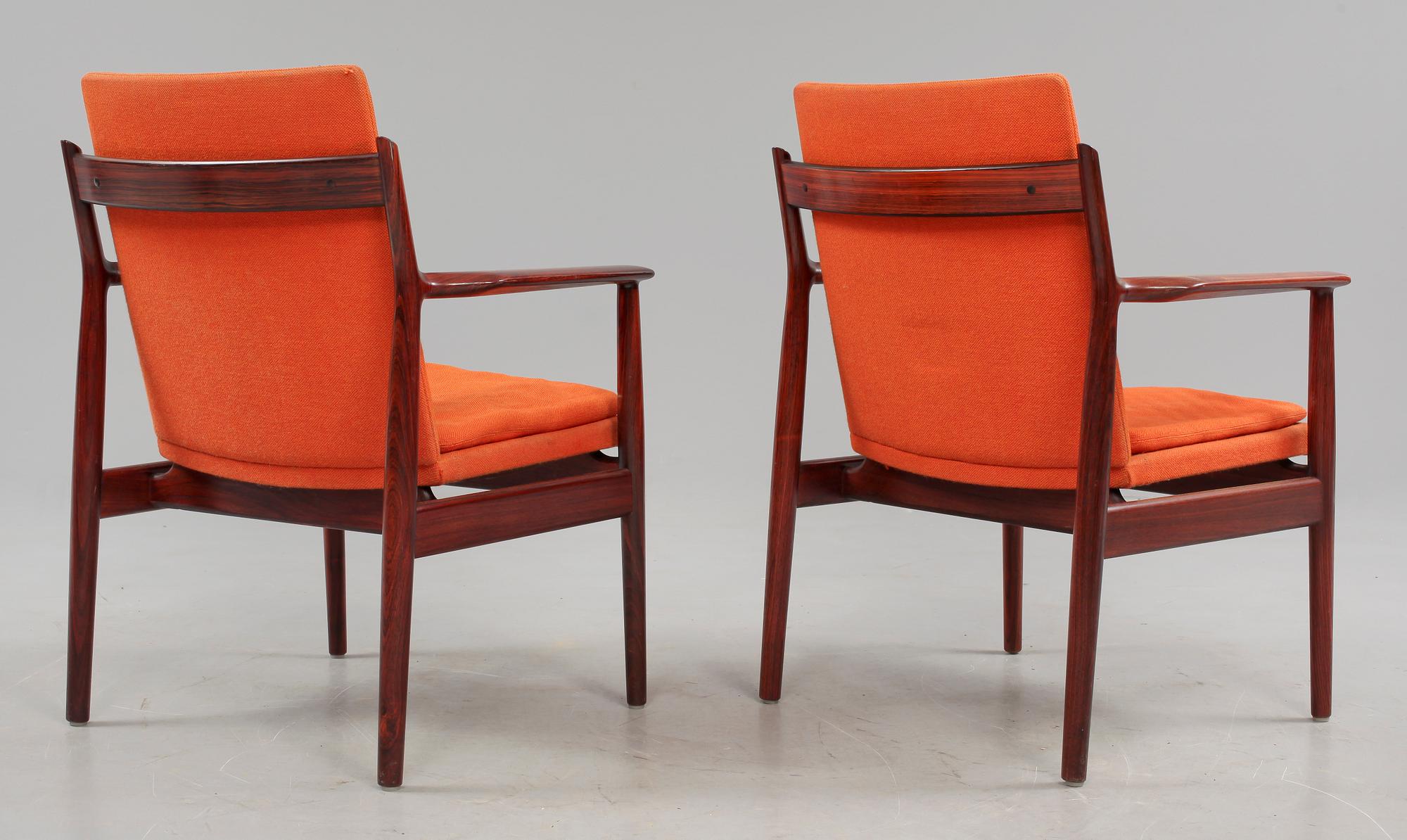 KARMSTOLAR, 4 st, Sibast furniture, Danmark, 1960-tal.