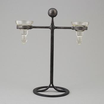 BERTIL VALLIEN, ljusstake, Boda Smide, 1970-tal.