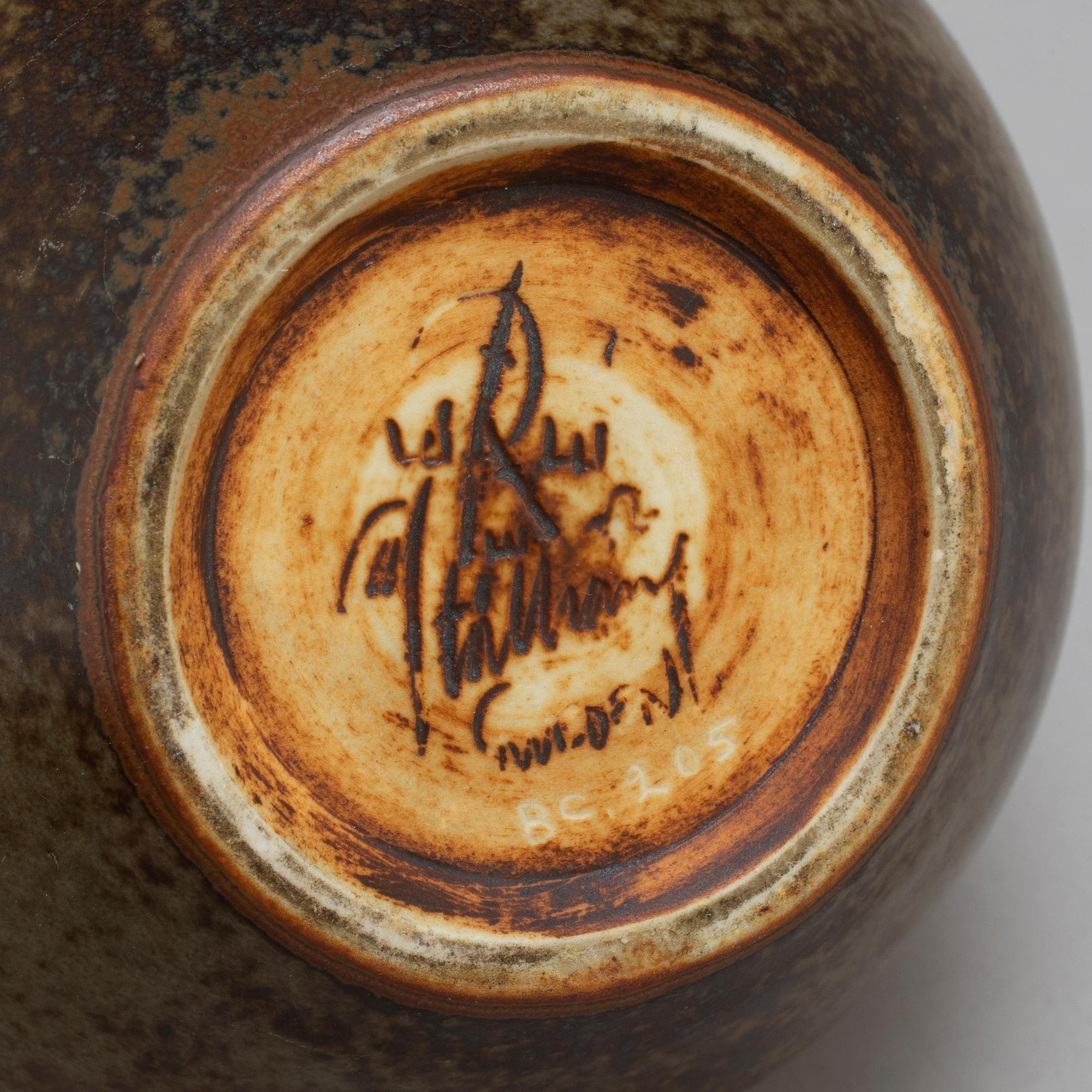 CARL-HARRY STÅLHANE, a unique stoneware vase, Rörstrand.