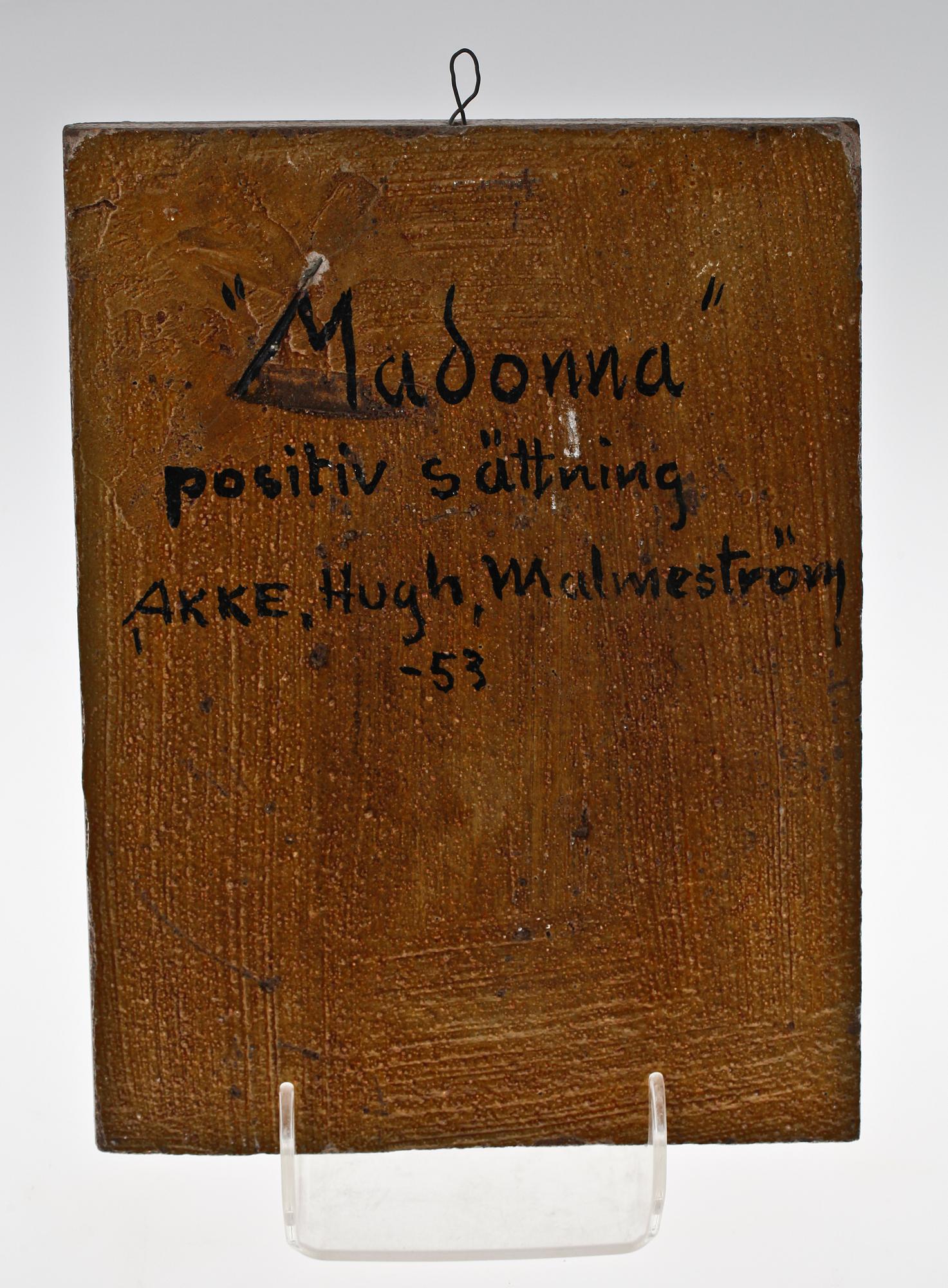 AKKE HUGH MALMESTRÖM, mosaik. Sign o dat 53 a tergo.