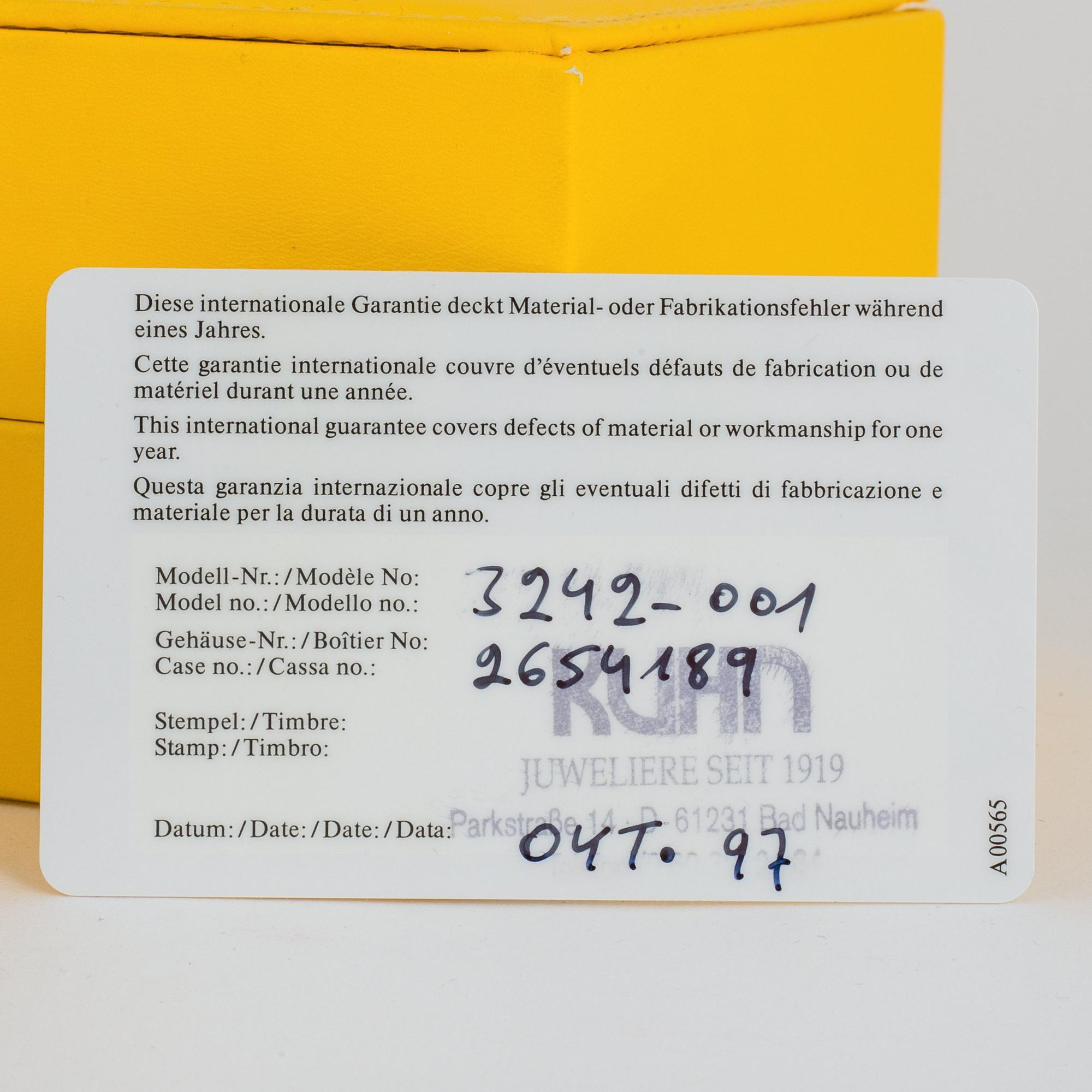 IWC, Mark XII Saab, 'Mellow Yellow'.