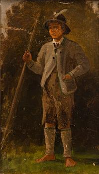 HJALMAR MUNSTERHJELM, attributed to, two oil paintings.
