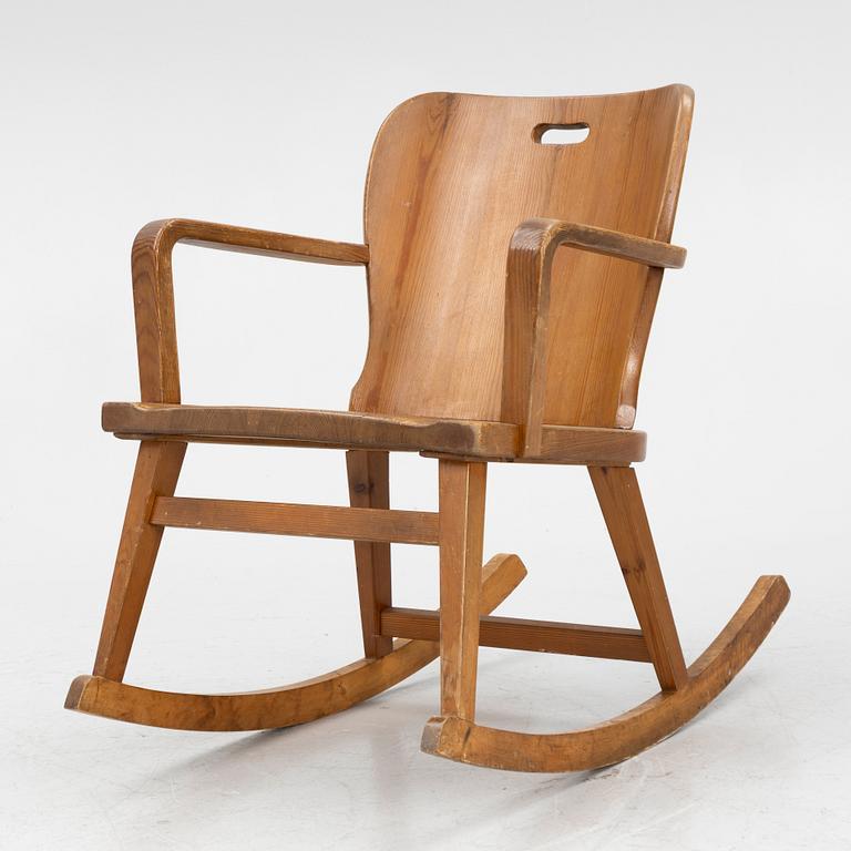 AB ÅBY Furniture Factory, rocking chair, Sportstuga furniture, 1940s-50s.
