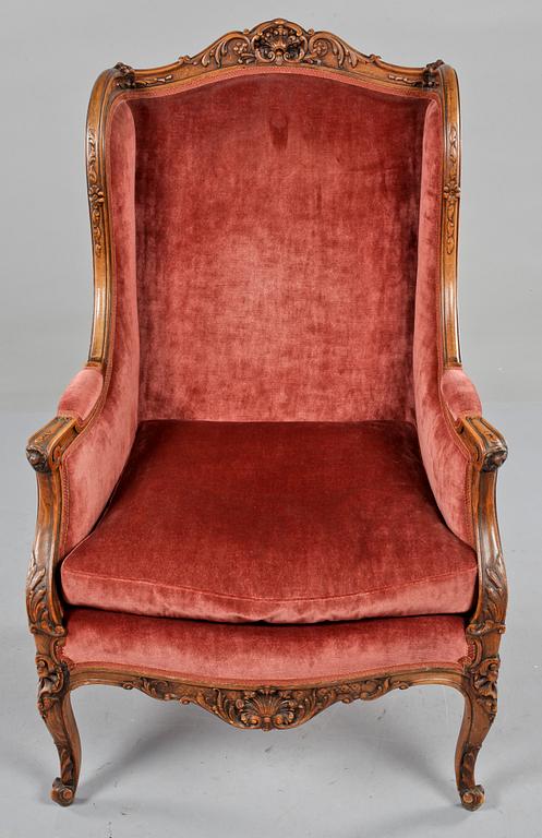 BERGÈRE, Louis XV-stil, sannolikt Frankrike, 1800-talets senare del/1900-talets första del.