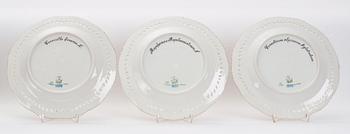 A Royal Copenhagen 'Flora Danica' part dinner service, Denmark, 20th Century.