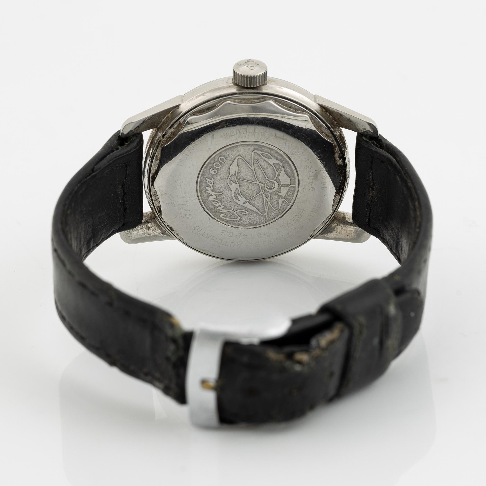 Enicar, Sherpa, Date, wristwatch, 34,5 mm.