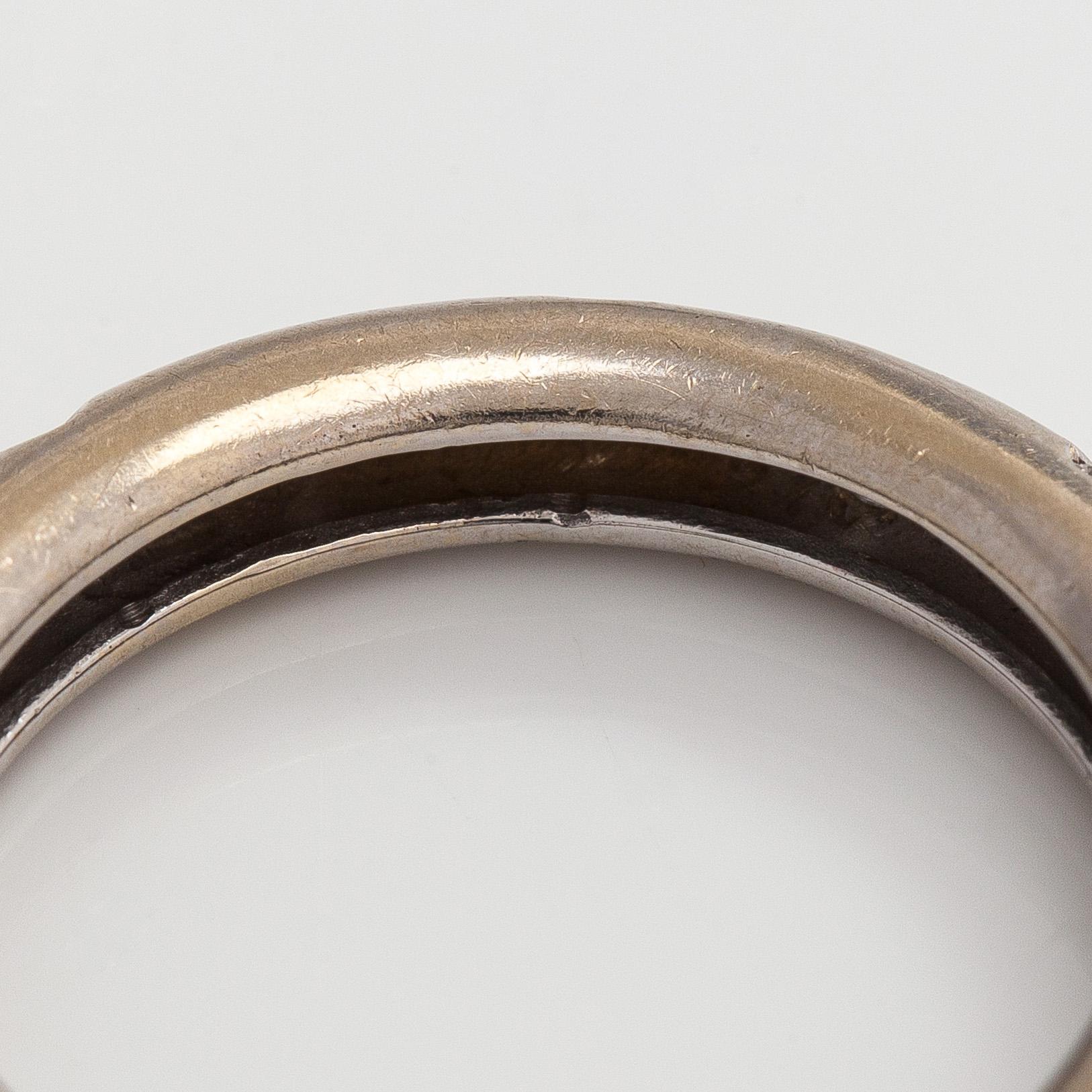 Ring, briljantslipade diamanter, 18K vitguld.