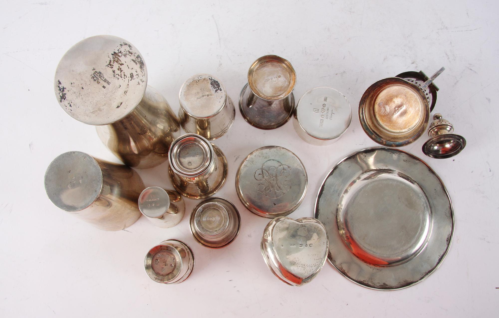 PARTI DIVERSE, ca 12 delar, silver mm.