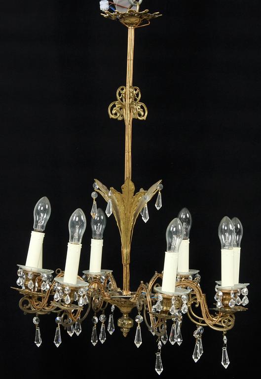 LJUSKRONA, oscarianskstil 1900-tal. H 70.