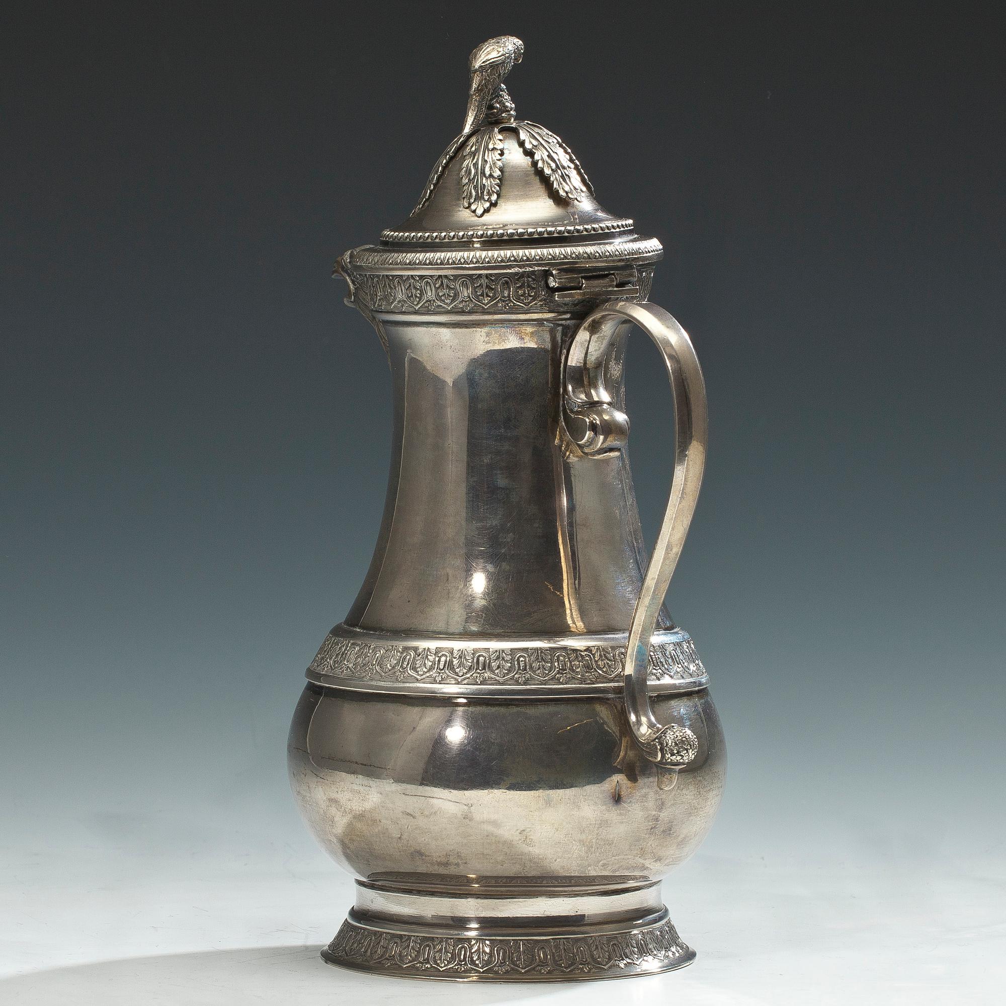 KANNA, silver, fransk importstämpel, 1900-tal. Vikt 824 g.