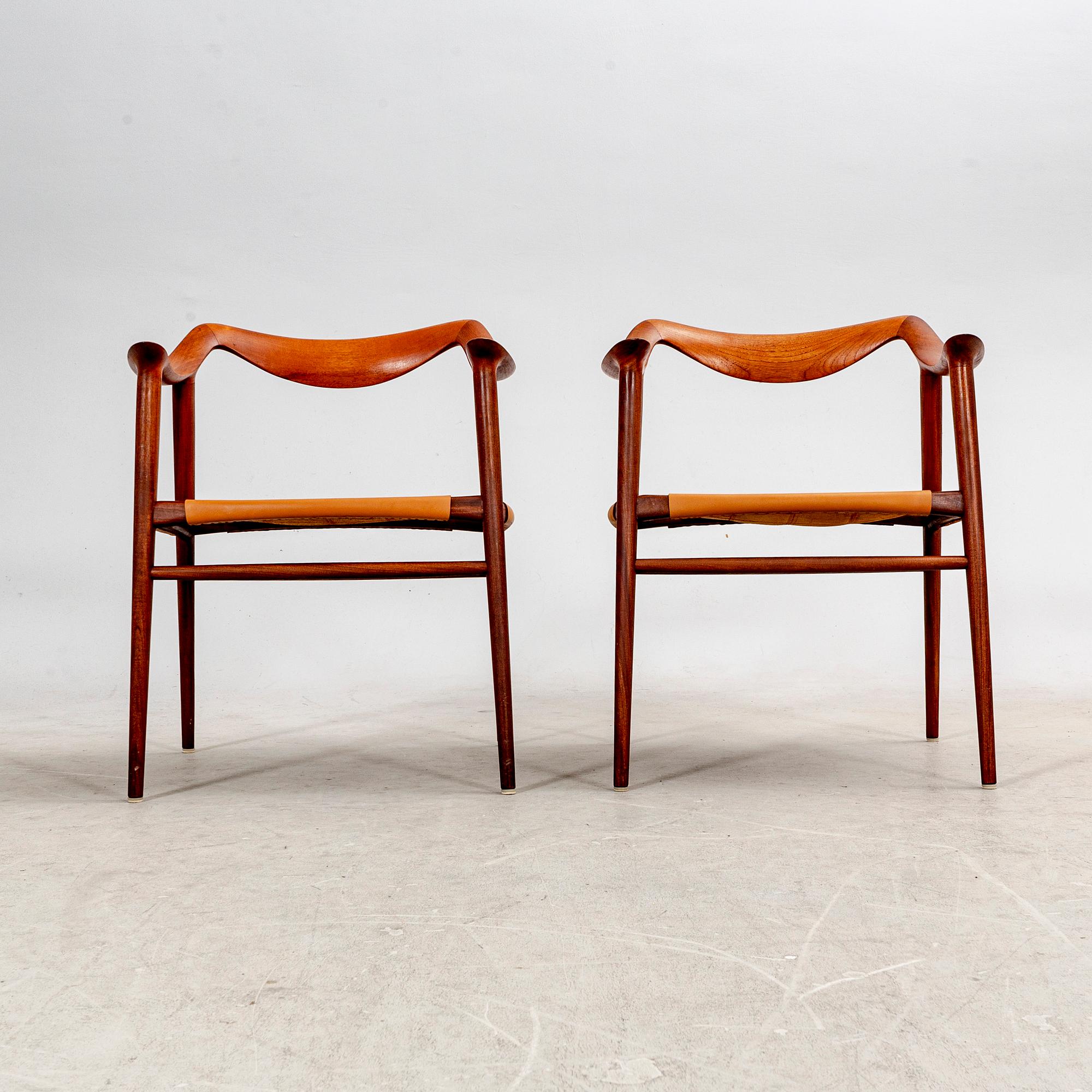 Rolf Rastad & Adolf Relling, fåtöljer, ett par, "Bambi", Norge 1950-60-tal.