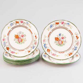 A 132-piece set of 'Chinese Rose' tableware, Copeland Spode, England 1930s.