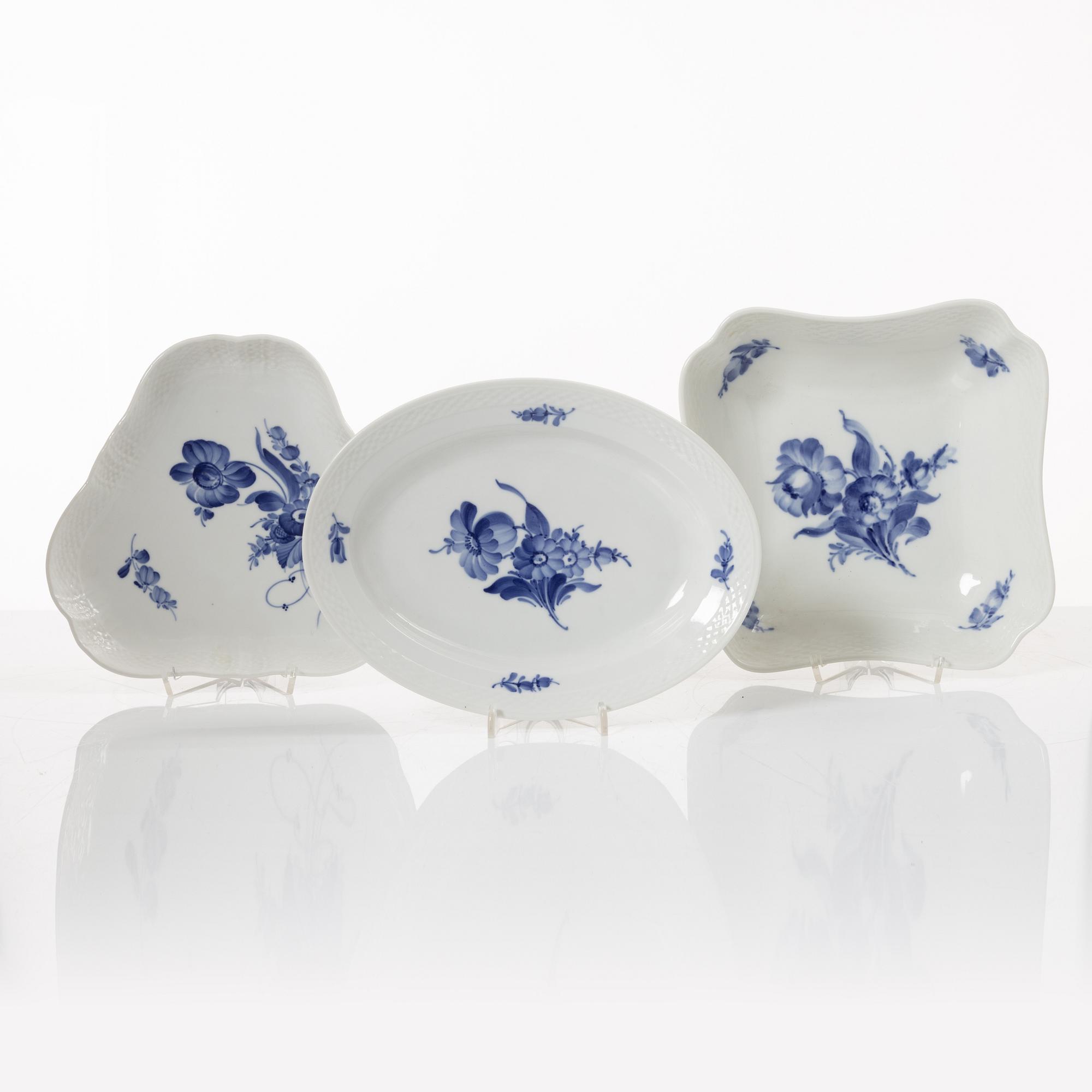 A 53-piece 'Blå Blomst' porcelain coffee service, Royal Copenhagen, Denmark.