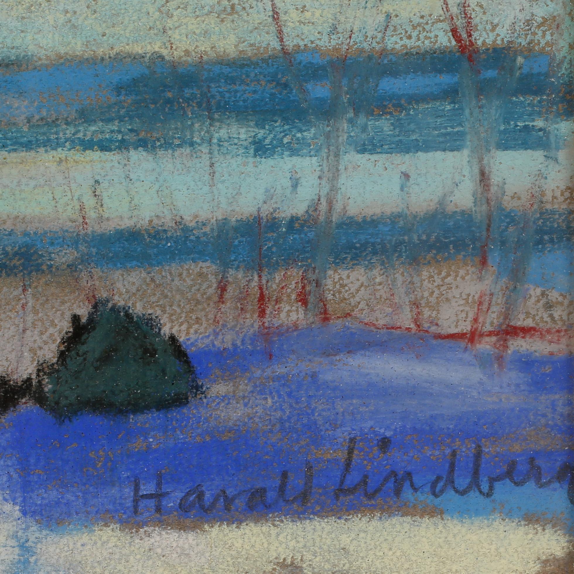 HARALD LINDBERG, pastell, signerad.