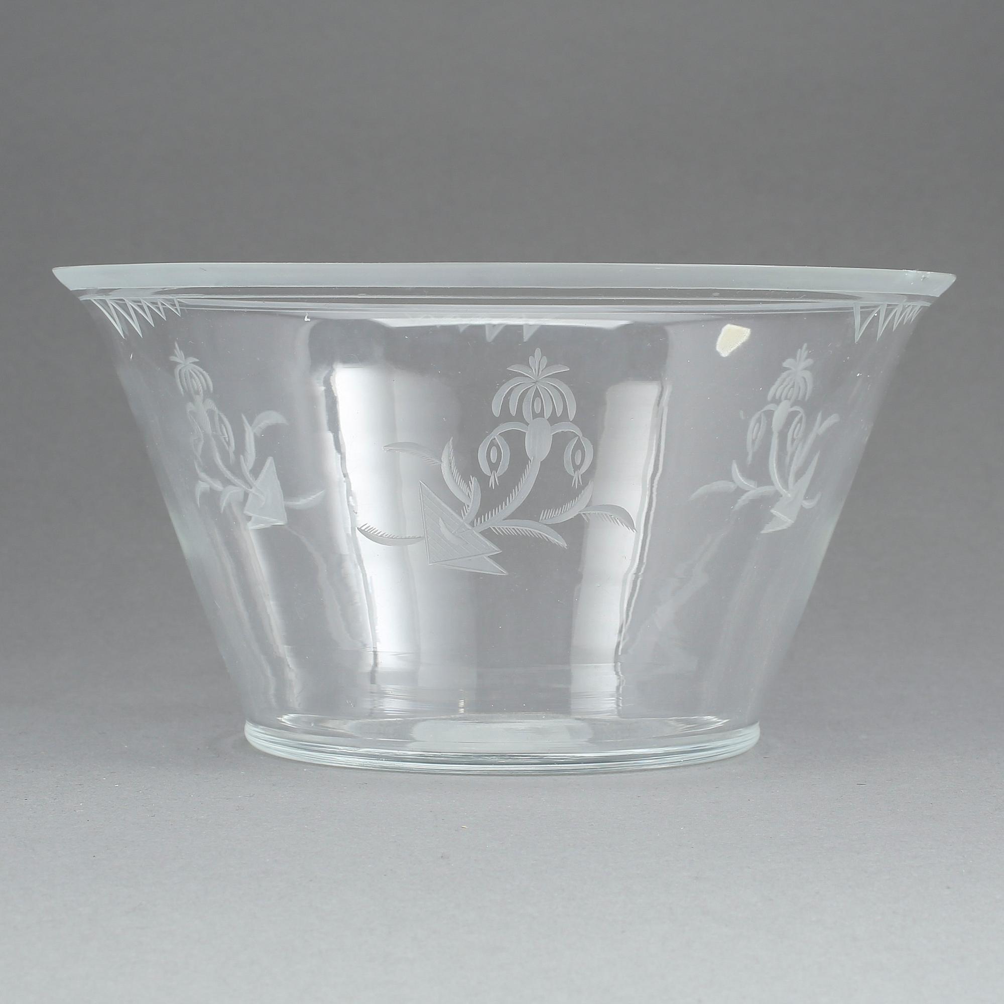 SKÅL, glas, Edward Hald, Orrefors.