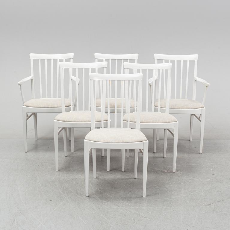 Carl Malmsten, a dining table and a set of six chairs, 'Herrgården' for Bodafors.